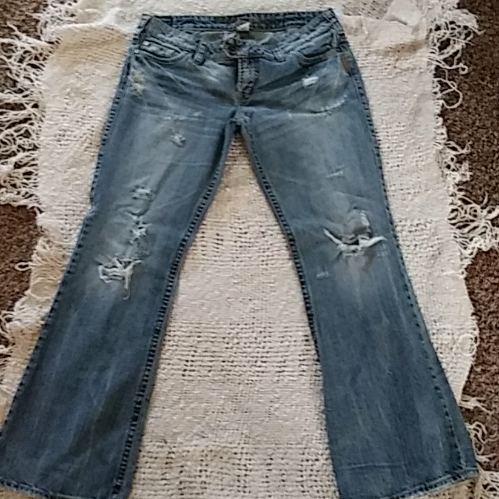 Silver jeans